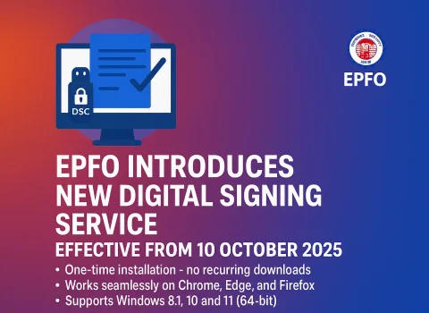 EPFO for DSC signing
